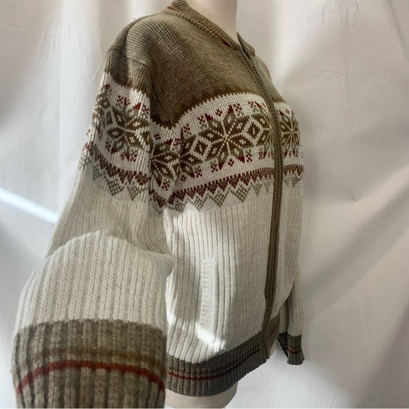 Y2K Nordic Pattern Full Zip Cardigan - Picture 5 of 8